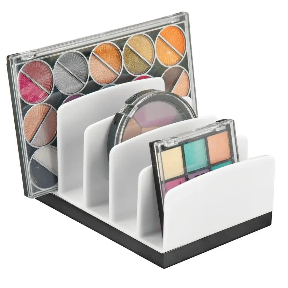 mDesign Kosmetik Organizer Kunststoff weiß 5 Fächer