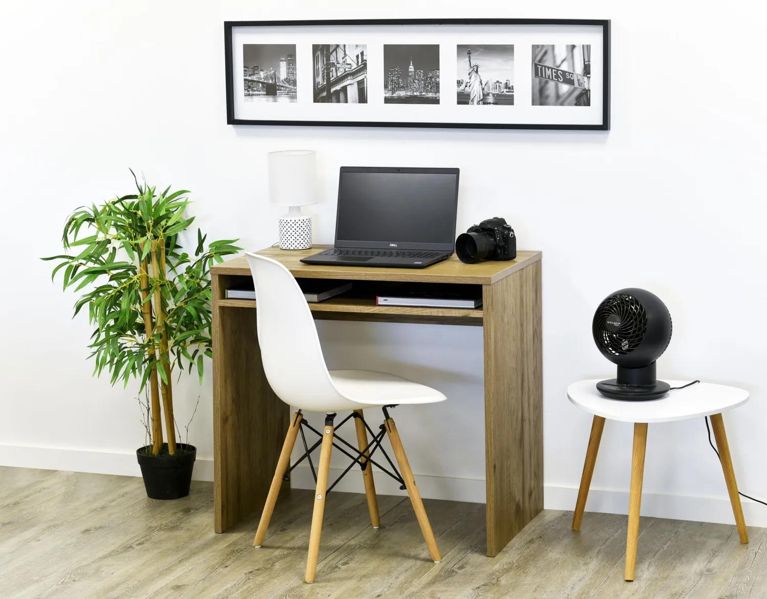 Iris Ohyama WDK-800 Schreibtisch 80x50 Holz mit Regal