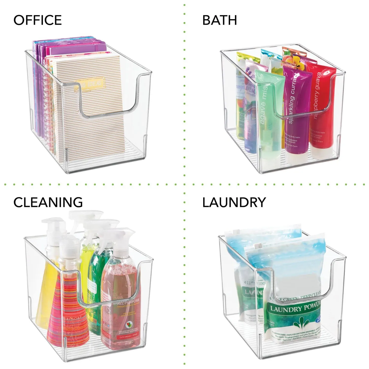 mDesign Aufbewahrungsbox Kühlschrankbox transparent 6er-Set