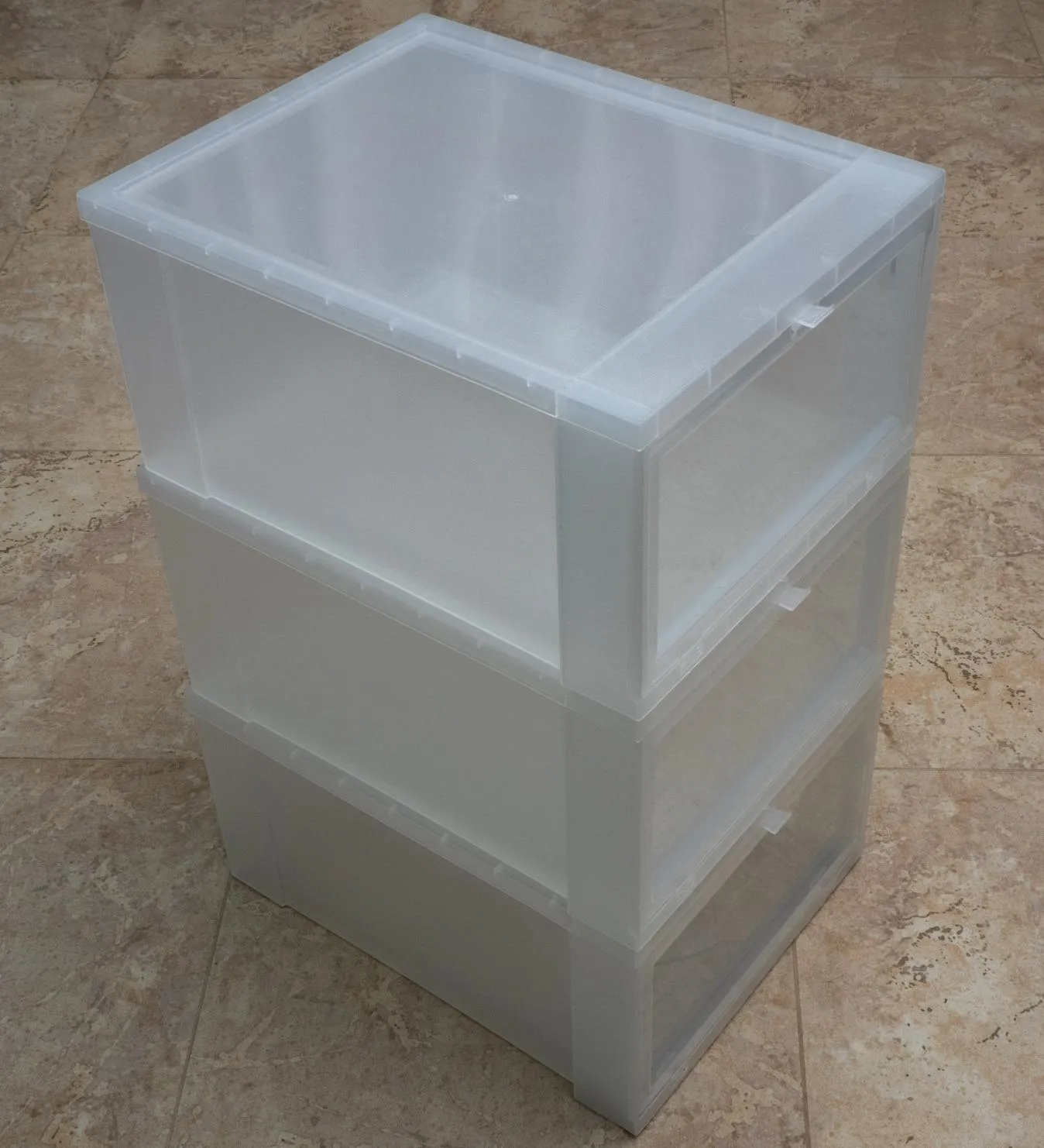Iris Ohyama EUNS Schuhbox 6x14L transparent bis Größe 46