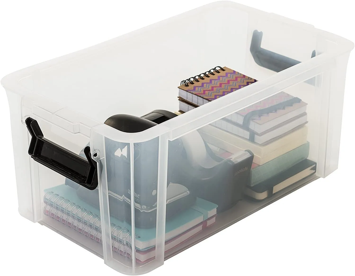 Iris Ohyama MBX-18 Aufbewahrungsbox 18L transparent mit Deckel