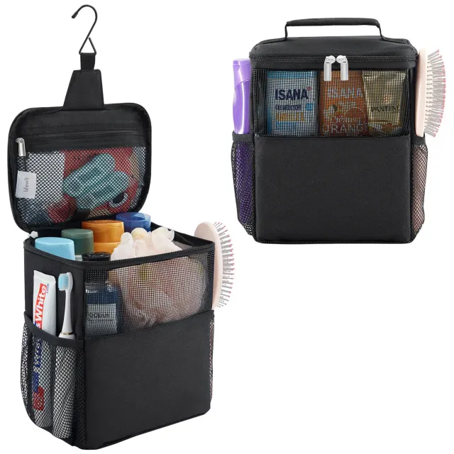 Lifewit Kulturbeutel Mesh Schwarz Medium Reise