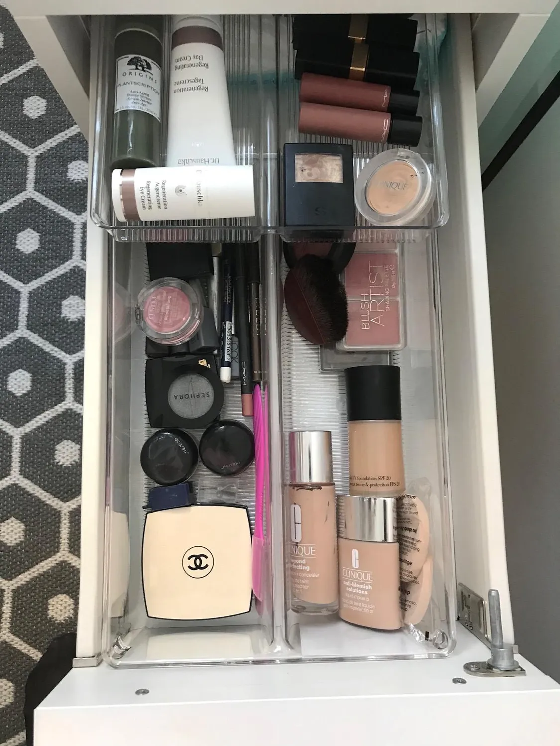 mDesign Schubladen Organizer Besteckeinsatz 30,5cm 4 Fächer