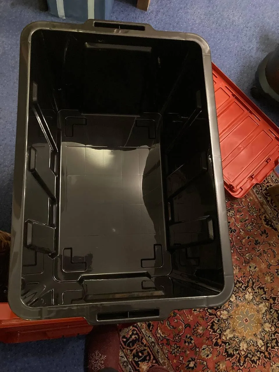 Iris Ohyama DDSKT-450 Aufbewahrungsbox Rot 50L 3er-Set