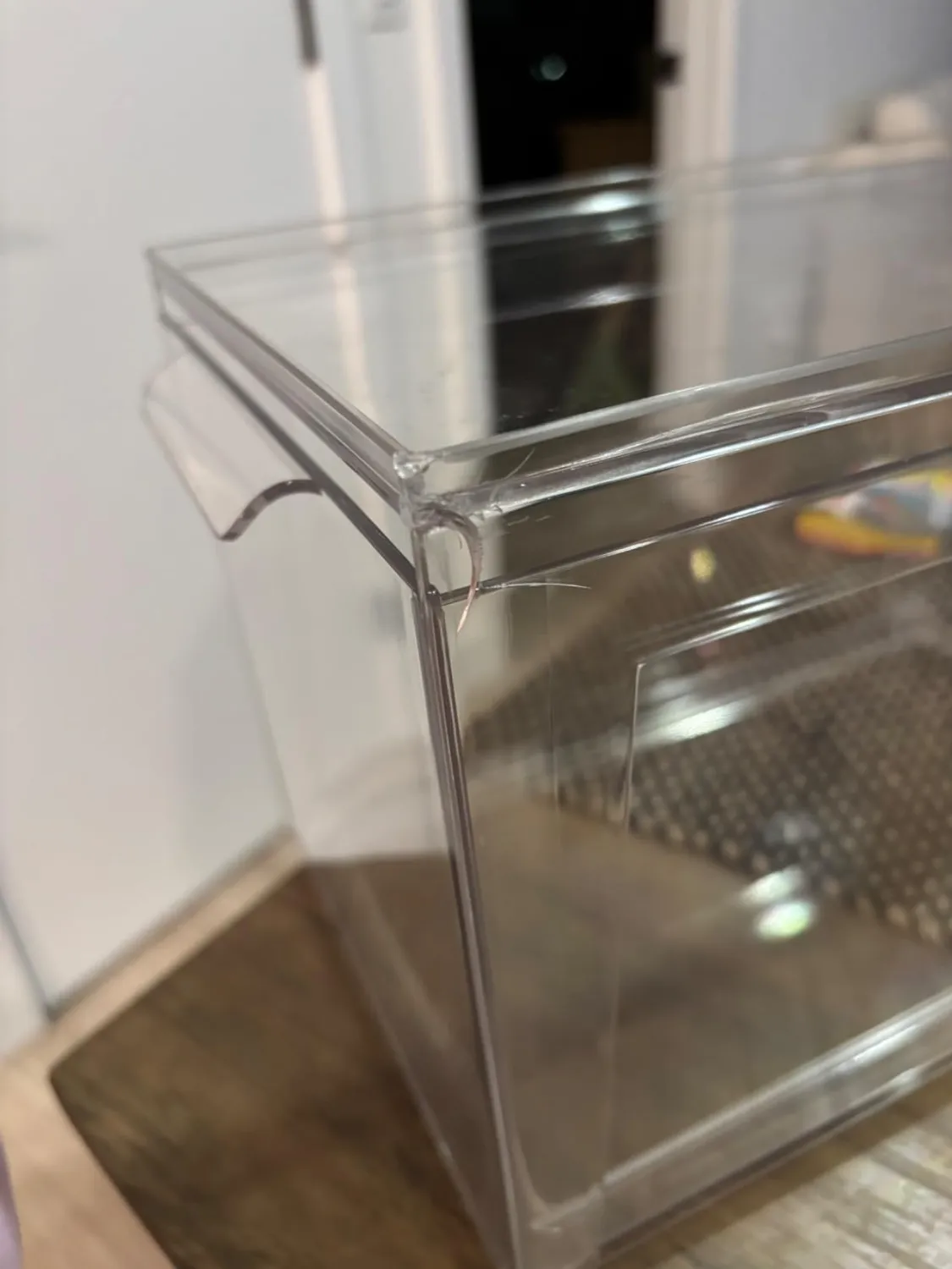 mDesign Schuhbox transparent 4er-Set stapelbar Kunststoff