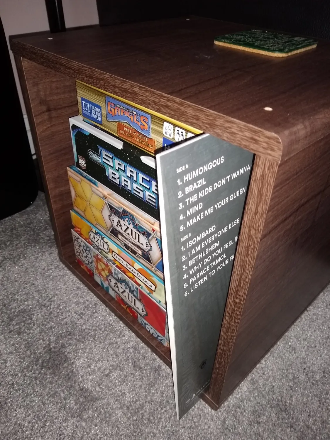 Iris Ohyama QR Box QR-34 Regalwürfel Braun offen stapelbar