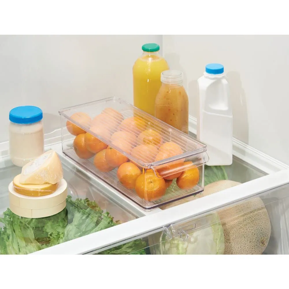mDesign Aufbewahrungsbox Deckel transparent 4er-Set