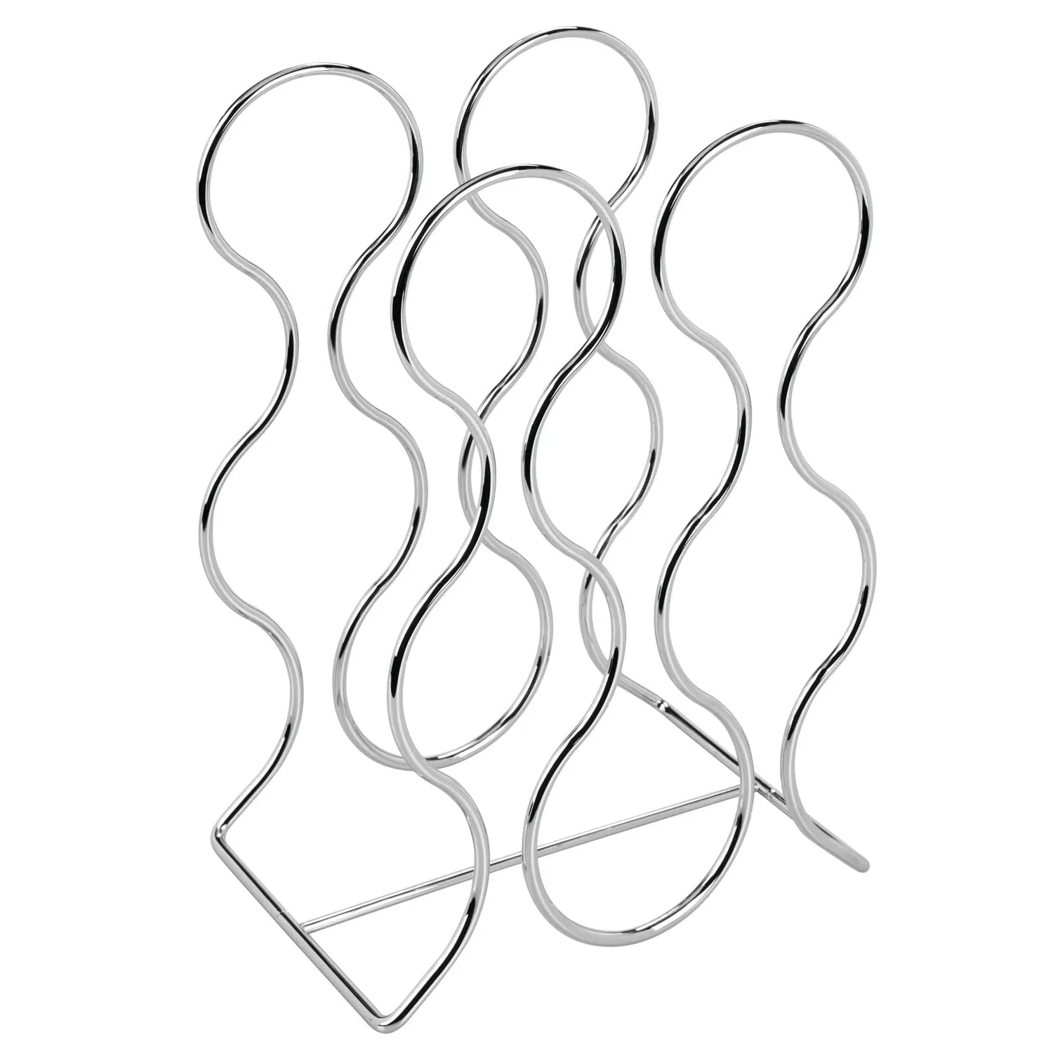 mDesign Weinregal Metall 2er Set 6 Flaschen silber