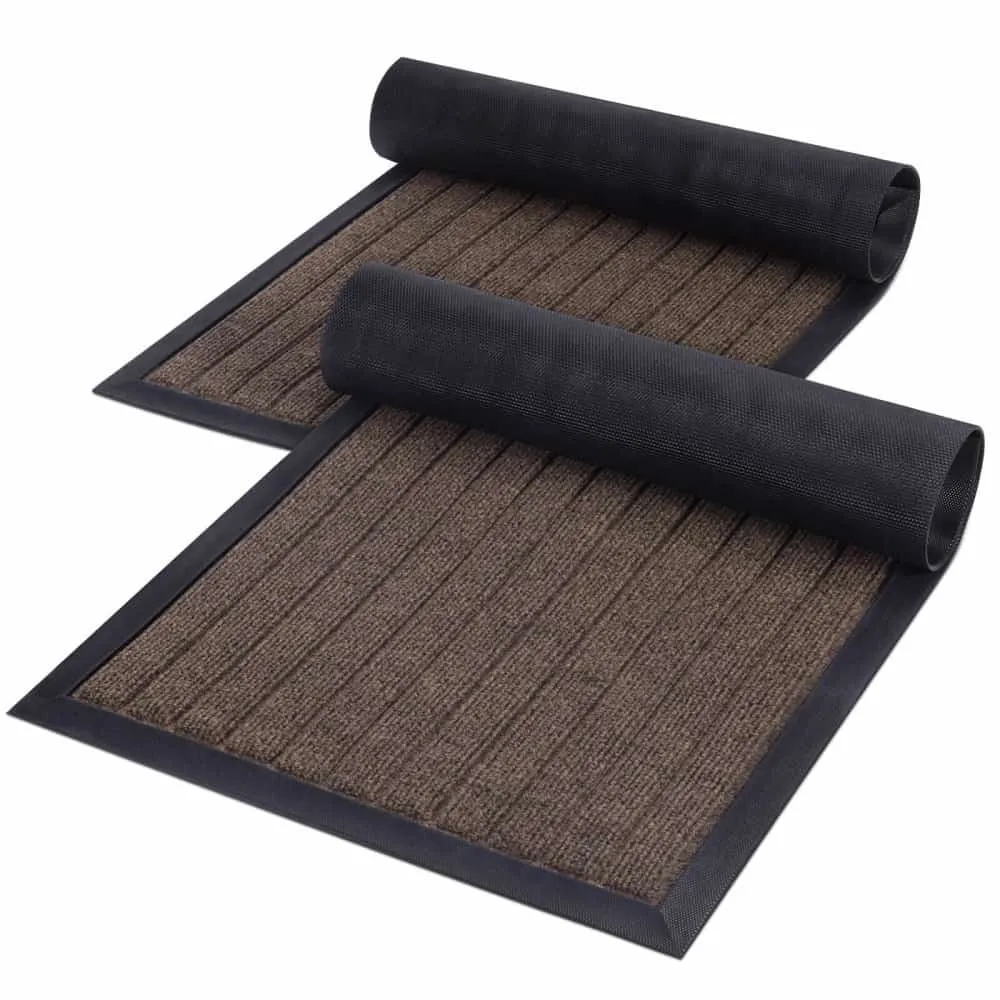 Lifewit Fußmatte Innen Grau 90x59 cm dünn rutschfest