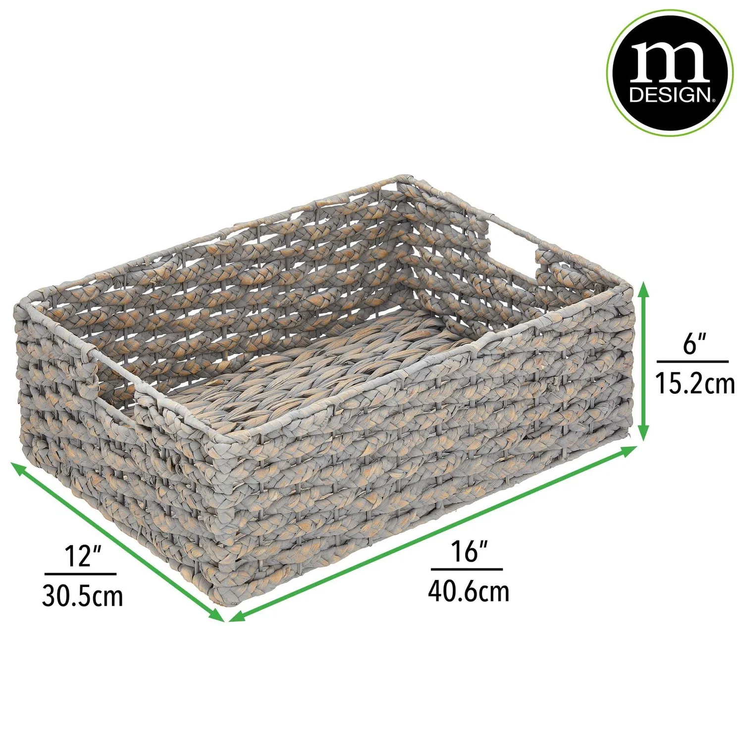 M Design Hyazinthe Küchenkorb 6er-Set geflochten natur