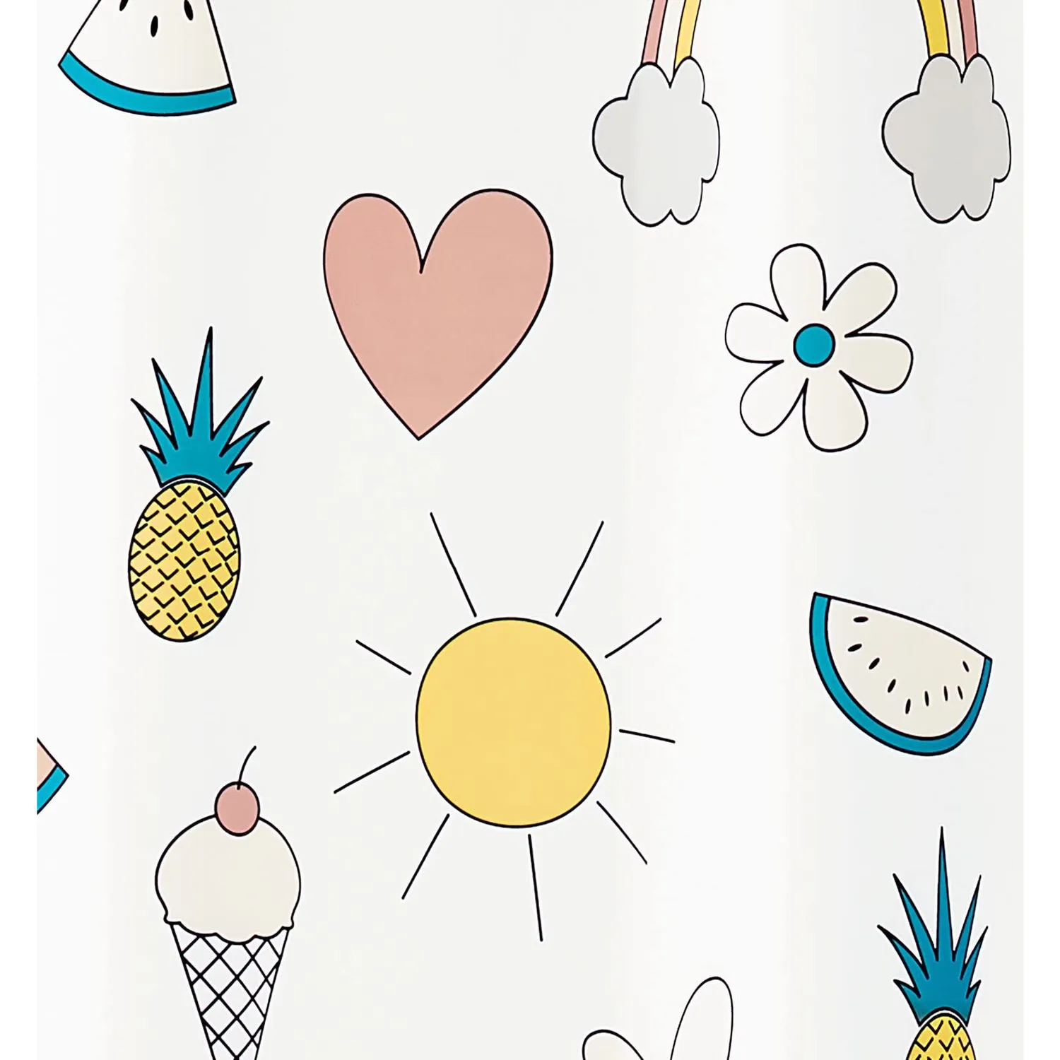 mDesign Duschvorhang Polyester 182,9 cm mehrfarbig