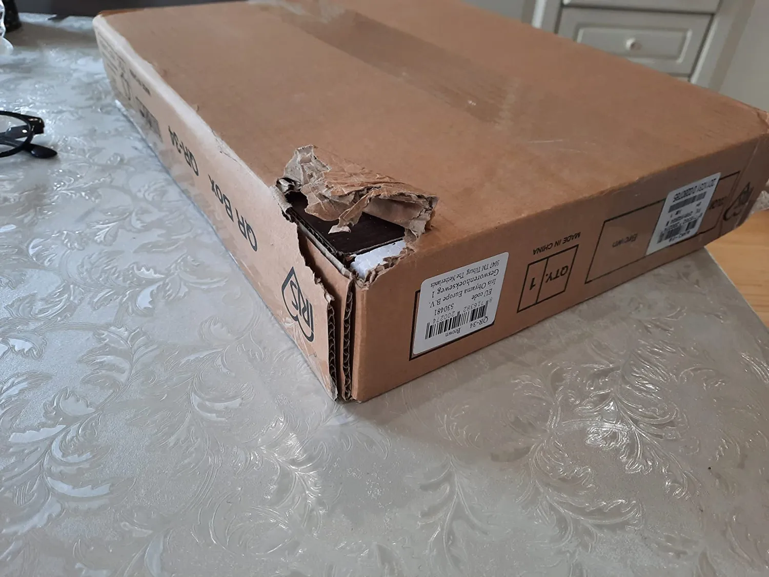 Iris Ohyama QR Box QR-34 Regalwürfel Braun offen stapelbar