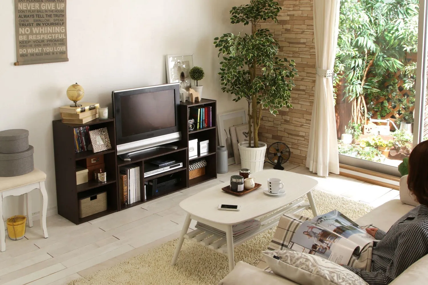 Iris Ohyama MDB-3S TV-Schrank Braun Holz 73 cm