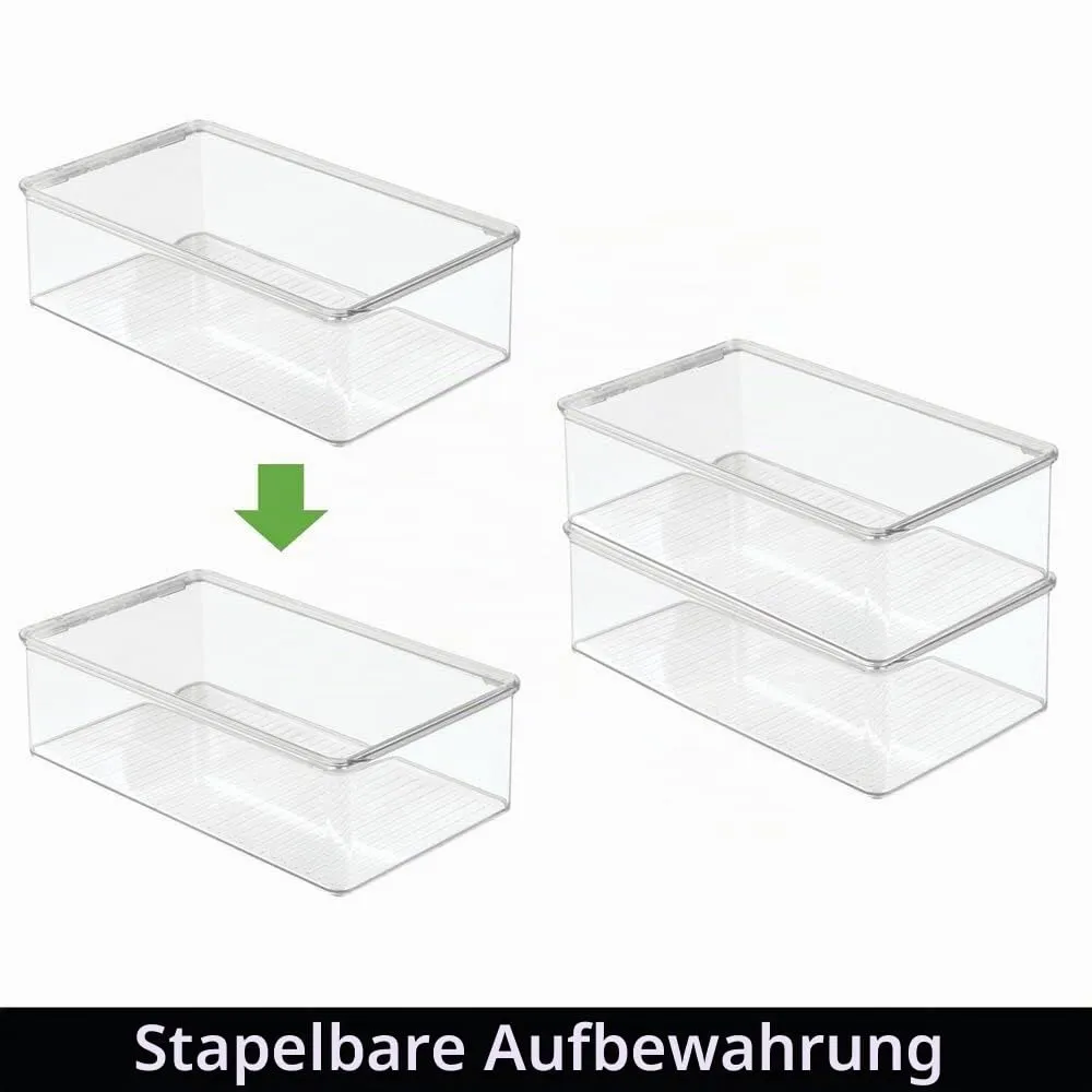 mDesign Kühlschrankbox Vorratsdose 8er mit Deckel