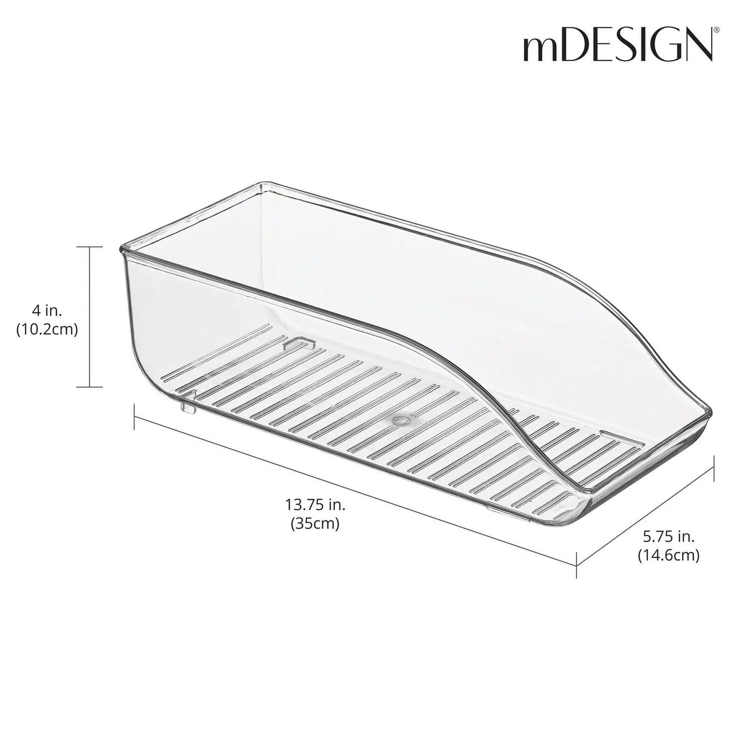 mDesign Dosenhalter Kühlschrank Organizer 9 Dosen transparent