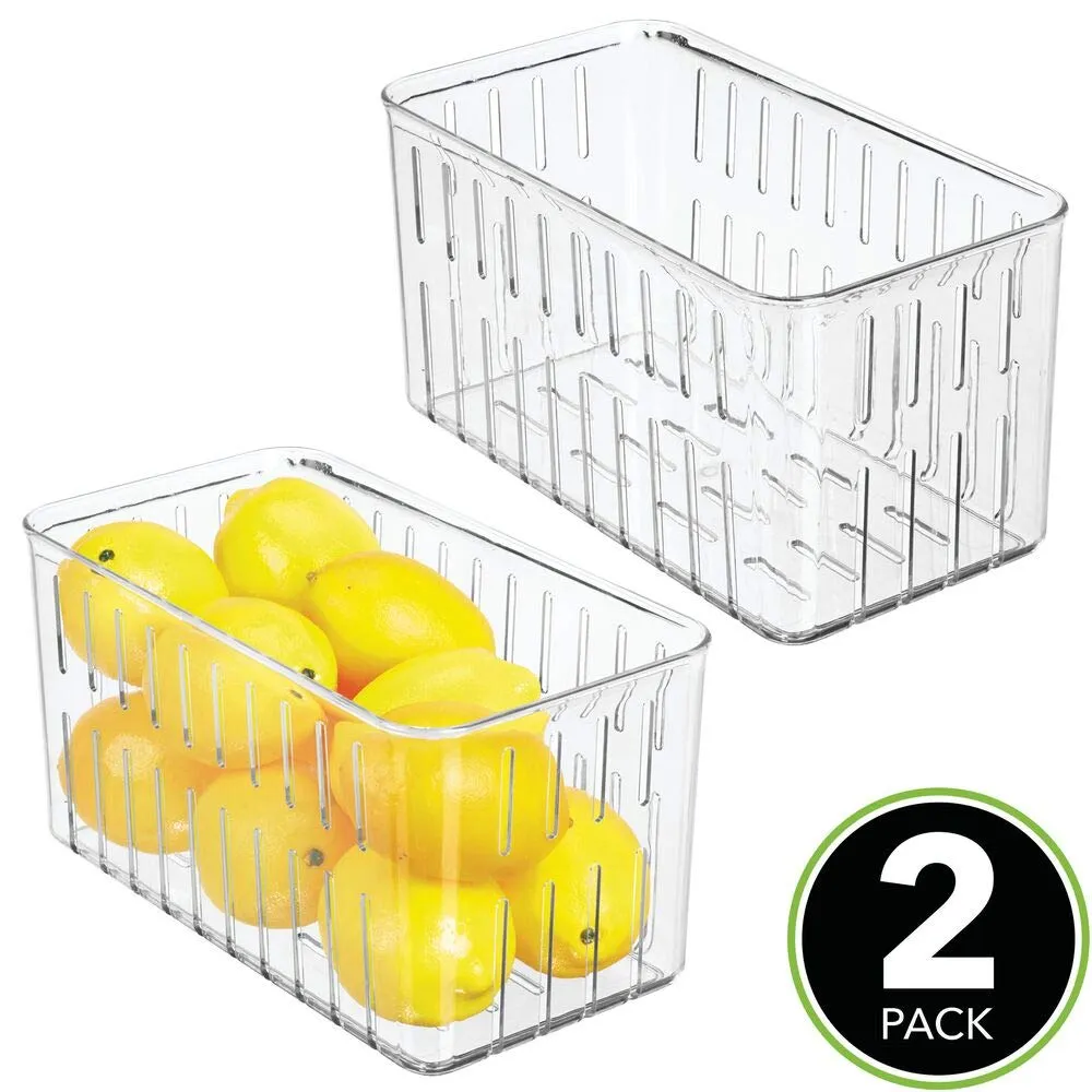 M Design Kühlschrankbox 2er-Set durchsichtig ohne Deckel