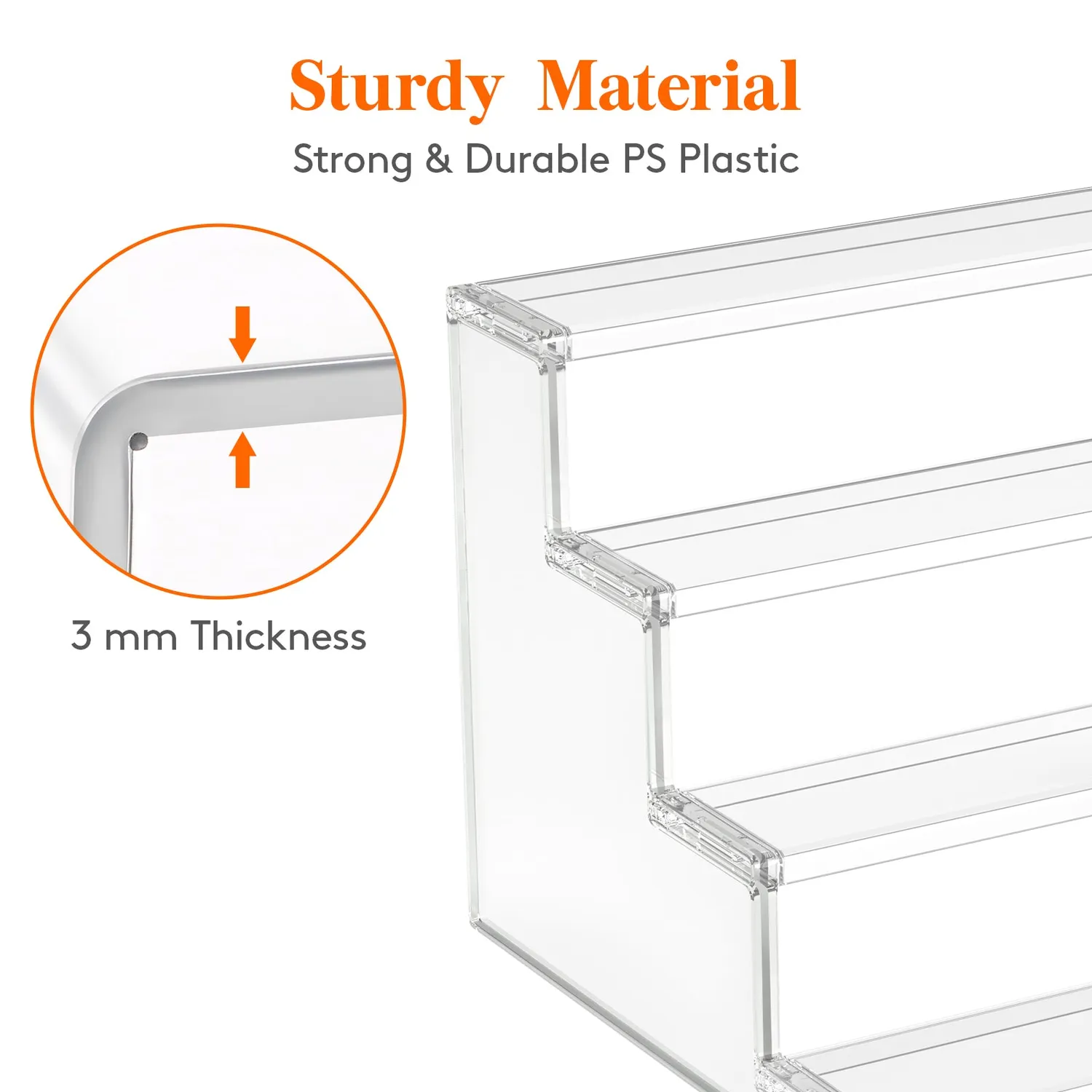 Lifewit Etagere 4-stöckig Cupcake Ständer transparent 1 Stück