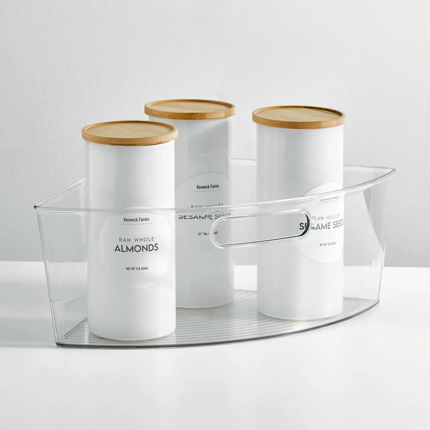 mDesign Aufbewahrungskorb 4er-Set Kunststoff klar