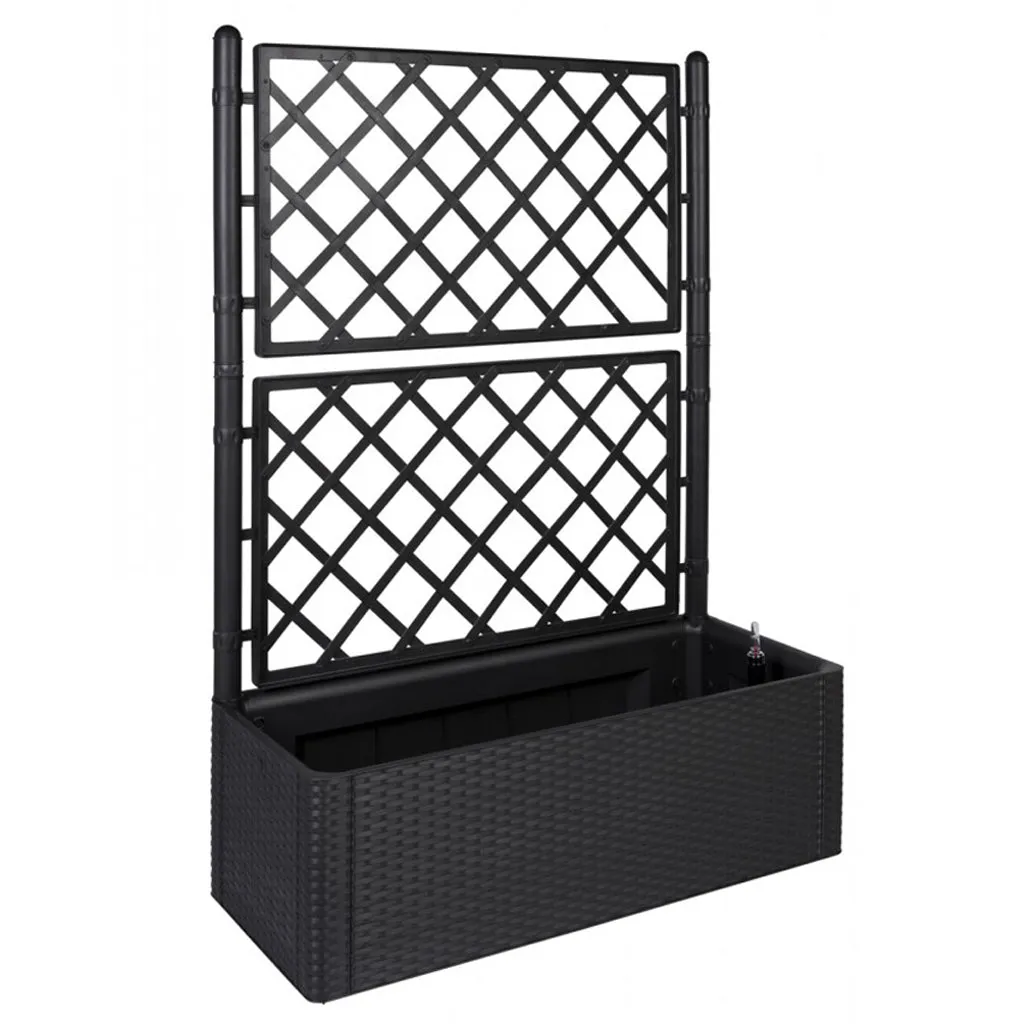 Kreher Rattan Spalier Set 3-teilig Anthrazit Rankhilfe