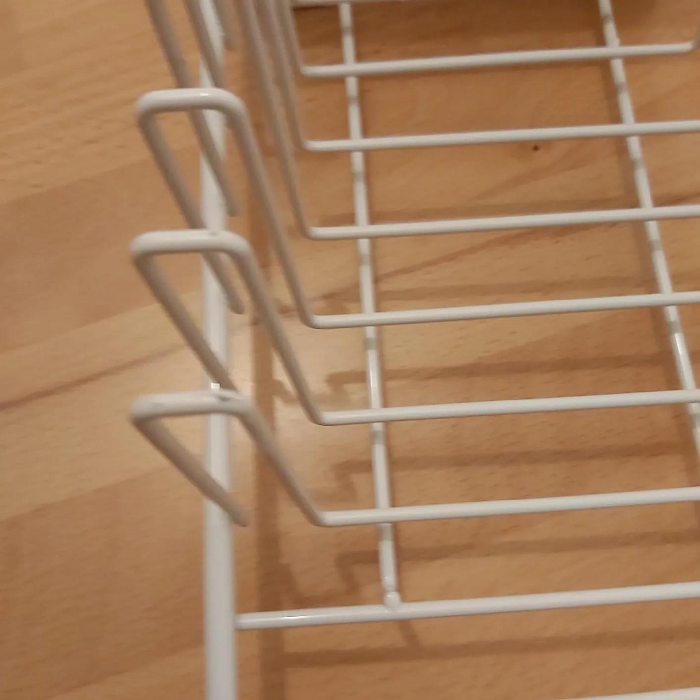 mDesign Abtropfgestell Abtropfkorb Metall weiß mit Besteckhalter