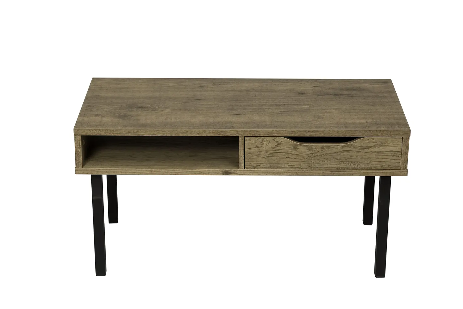 Iris Ohyama WCT-800 Couchtisch mit Schublade Aschbraun