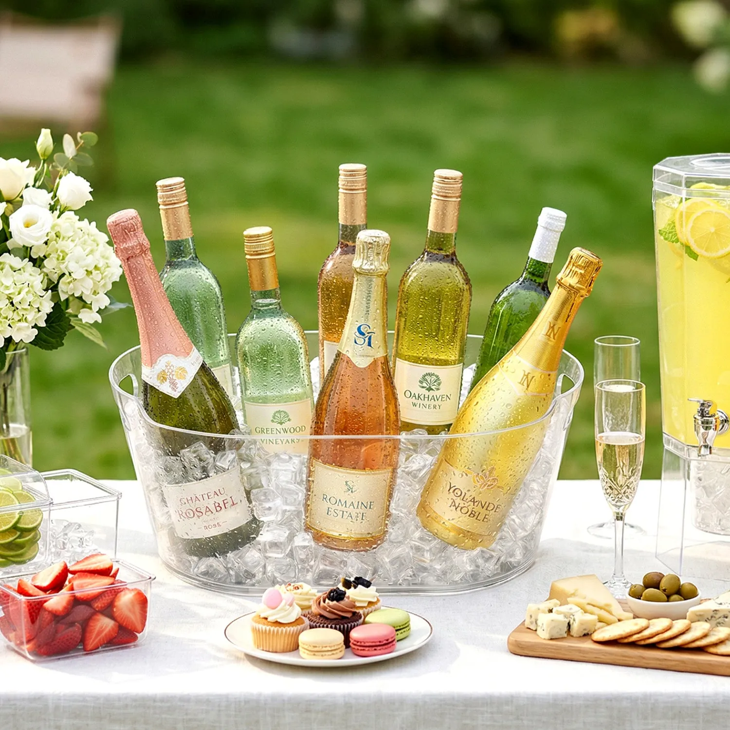 Lifewit Eiseimer 11,5L transparent bruchsicher mit Griffen