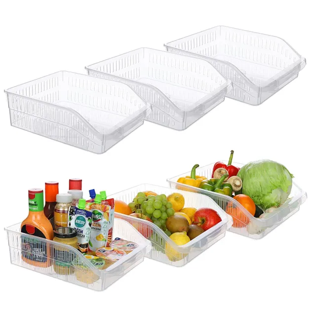 astor24 Kühlschrank Organizer 3er Set 25,5x30 BPA-frei
