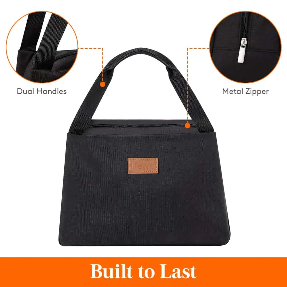 Lifewit Lunchbag Kühltasche isoliert schwarz für Arbeit