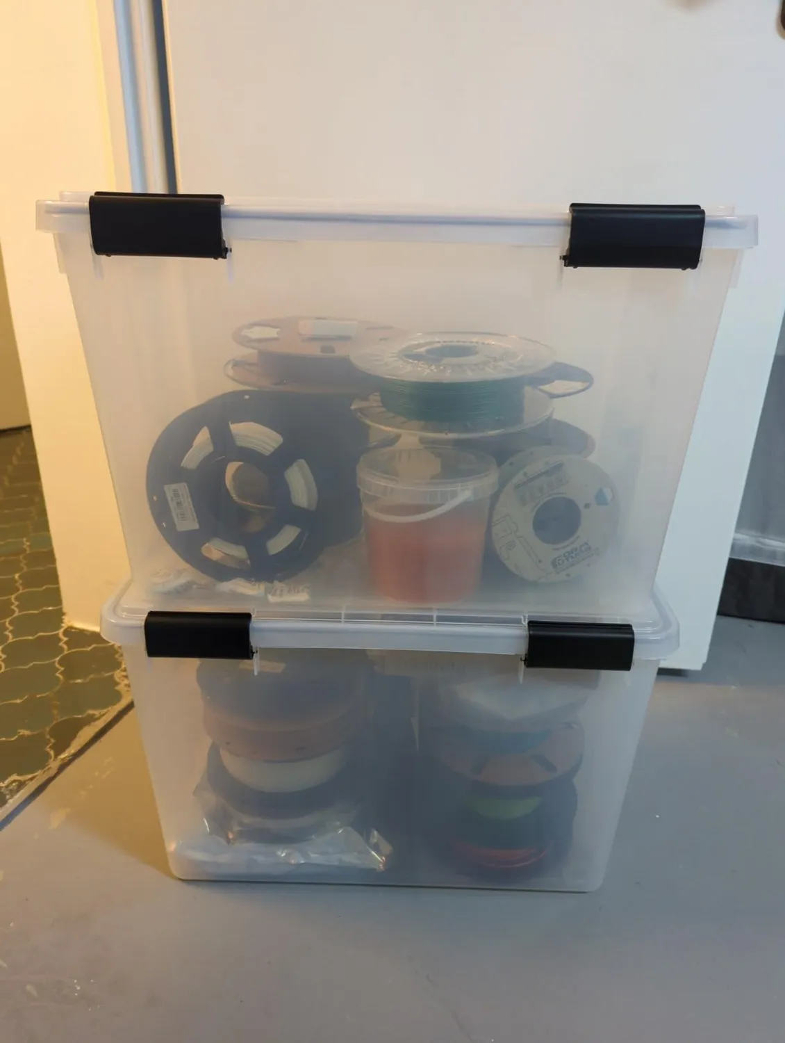 Iris Ohyama Air Tight Box DDAT-LD Aufbewahrungsbox 70L 3er-Set transparent