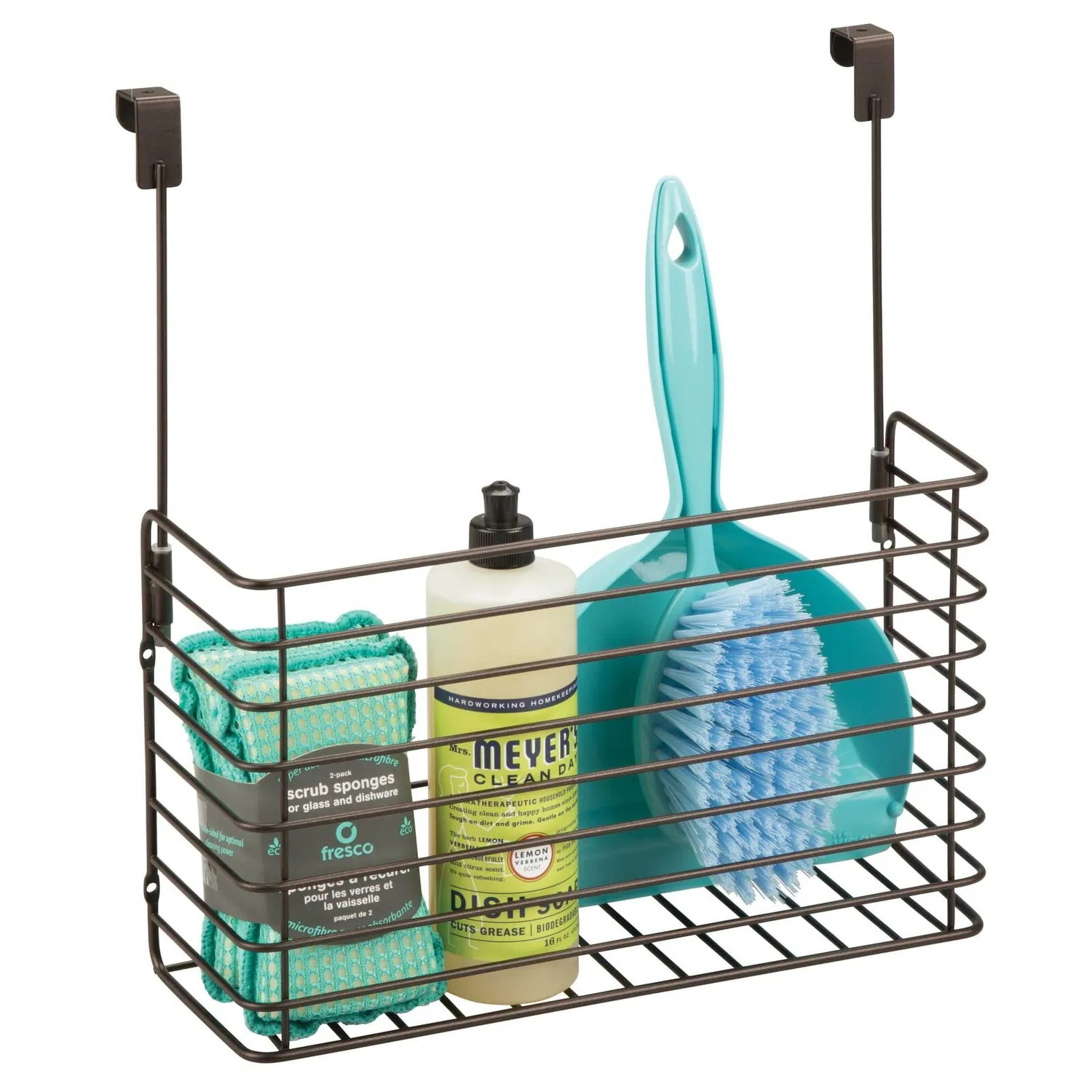 mDesign Küchenregal Einhängen Schranktür-Organizer bronze