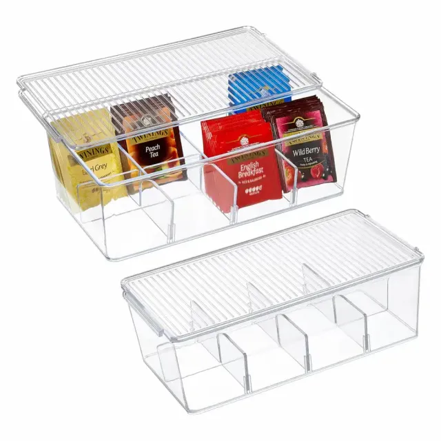 Lifewit Teebeutel Box Küche transparent mit Deckel
