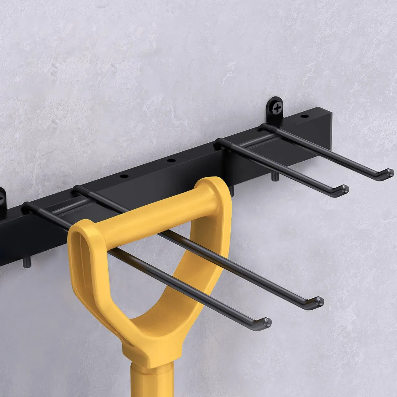 BOMCLAP Gerätehalter Wand Schwarz 12 Haken