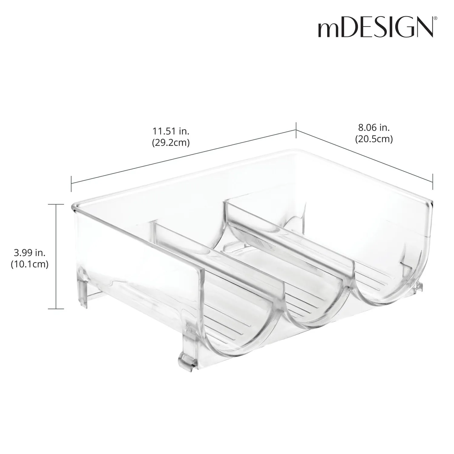 mDesign Flaschenhalter Stapelbar Kunststoff 3er 4 Stück