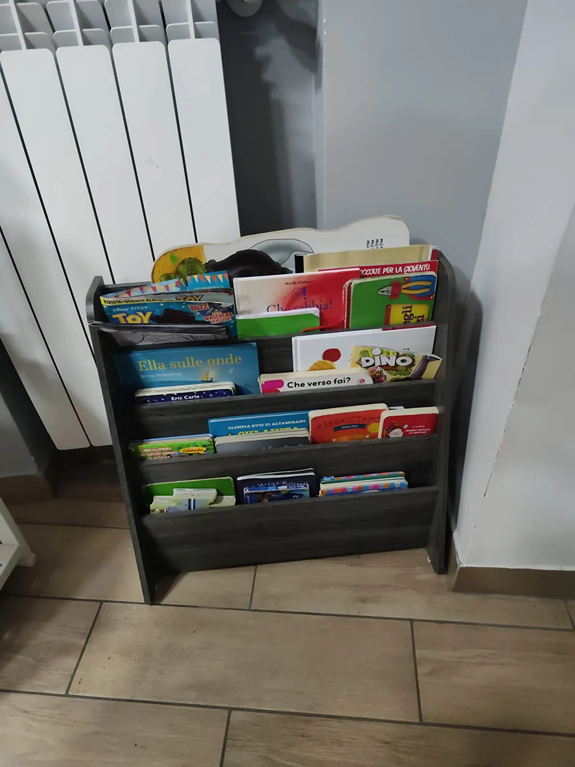 Iris Ohyama Magazine Rack Slim MR-S Zeitschriftenregal Eiche Grau