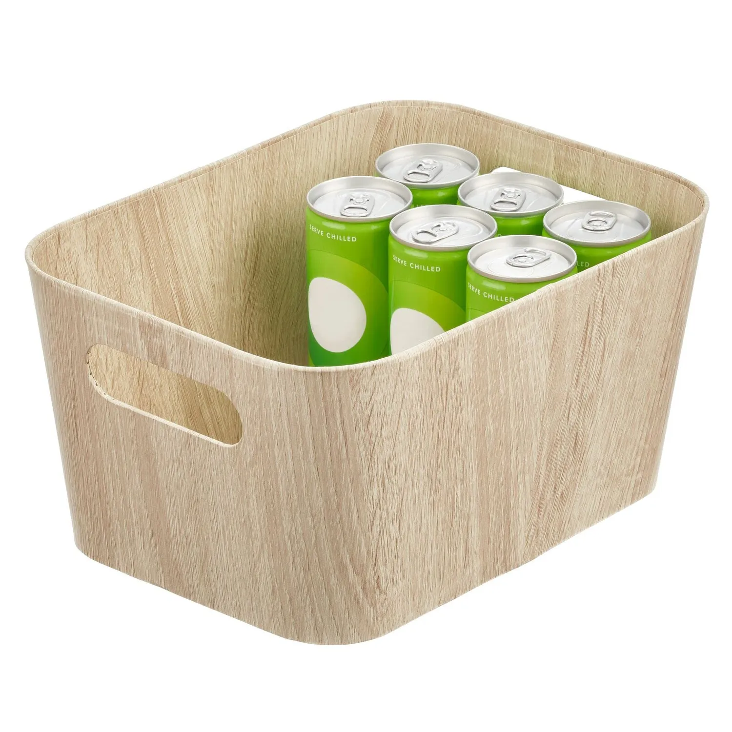 mDesign Aufbewahrungsbox 2er-Set weiß Karton lebensmittelsicher