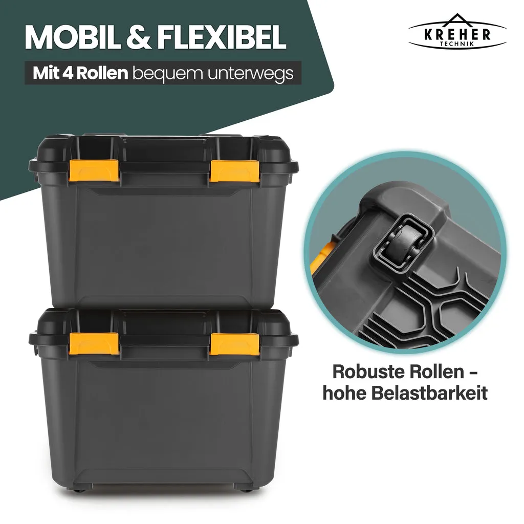Kreher Bunker Aufbewahrungsbox 55 Liter schwarz IP67