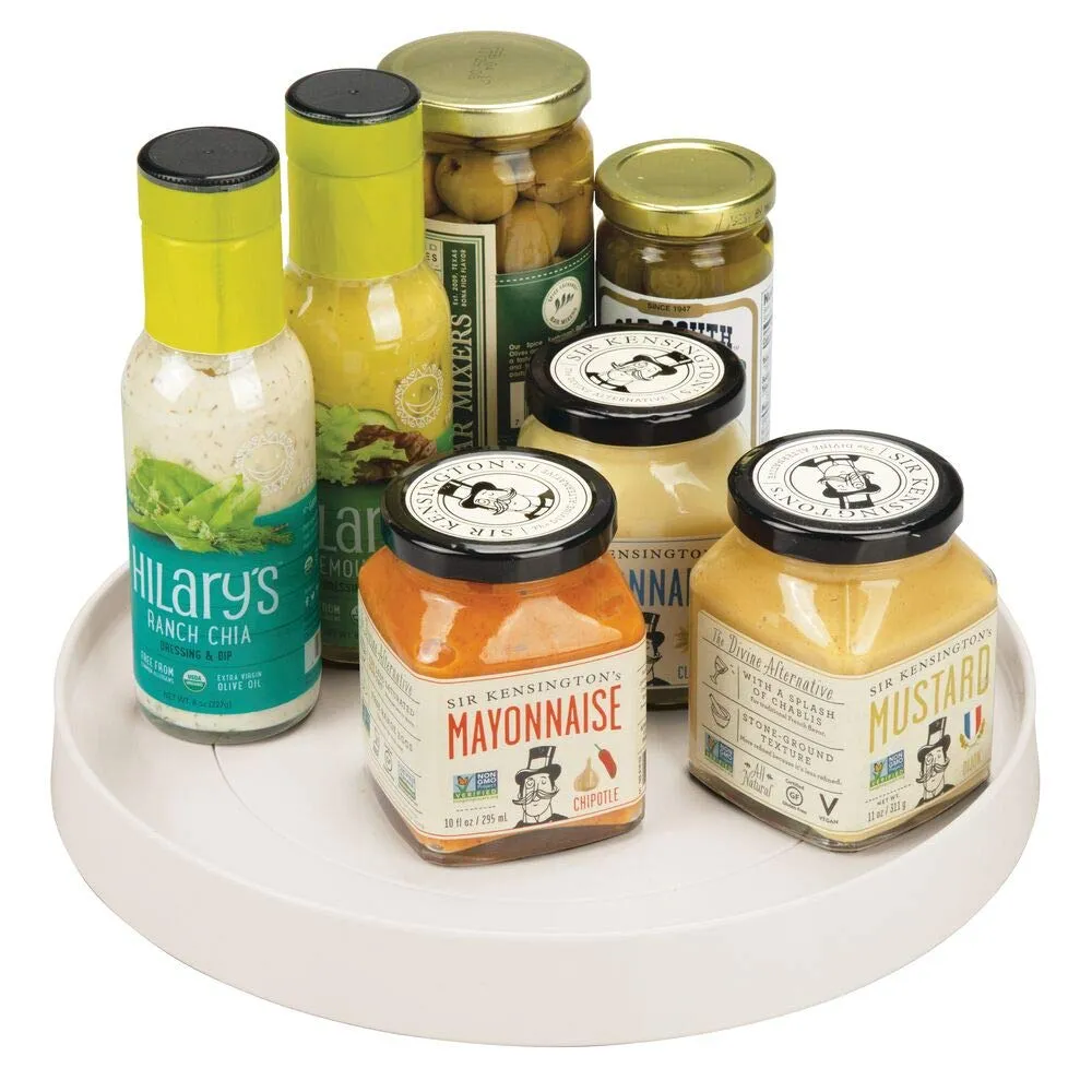 mDesign Gewürzregal drehbar rund creme BPA-frei