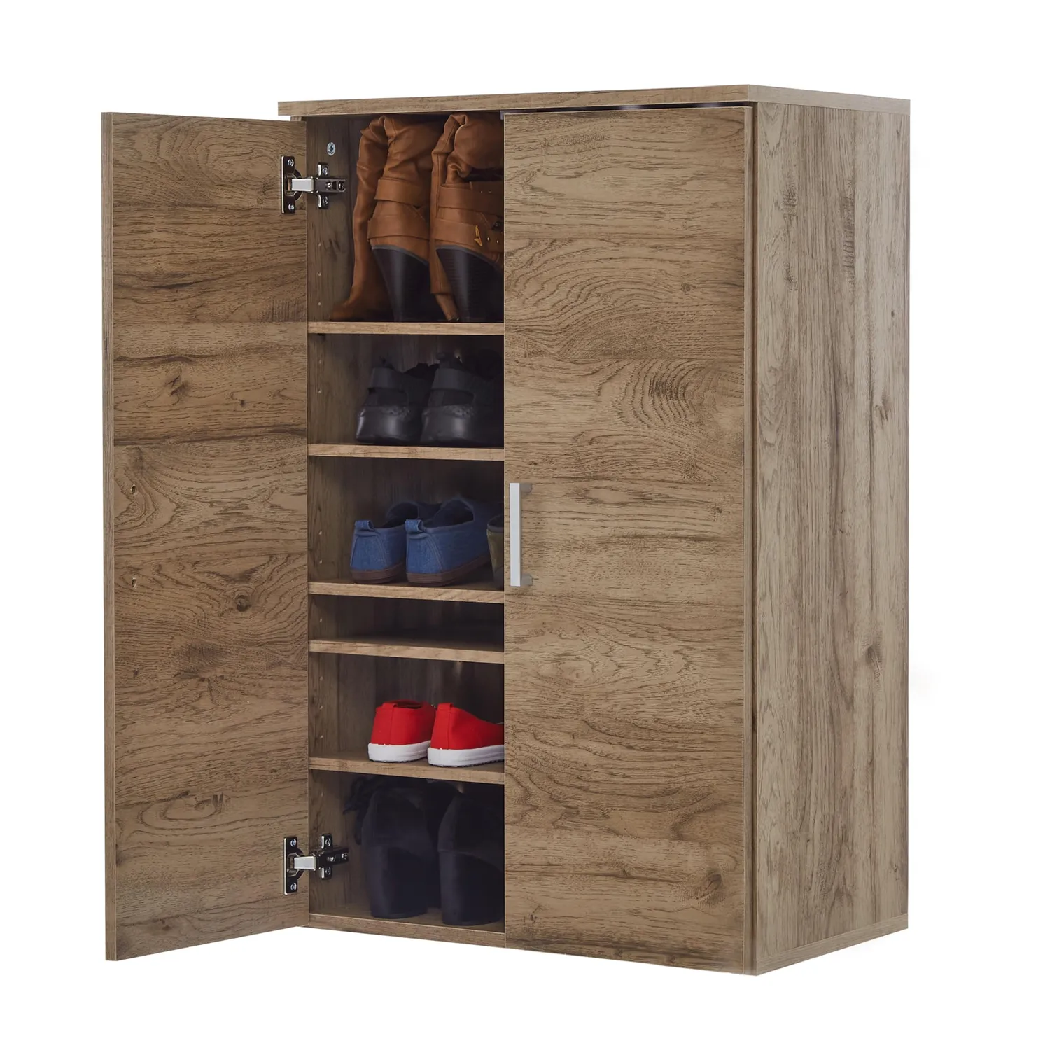 Iris Ohyama SR-6035 Schuhschrank 18 Paare hellbraun Holz
