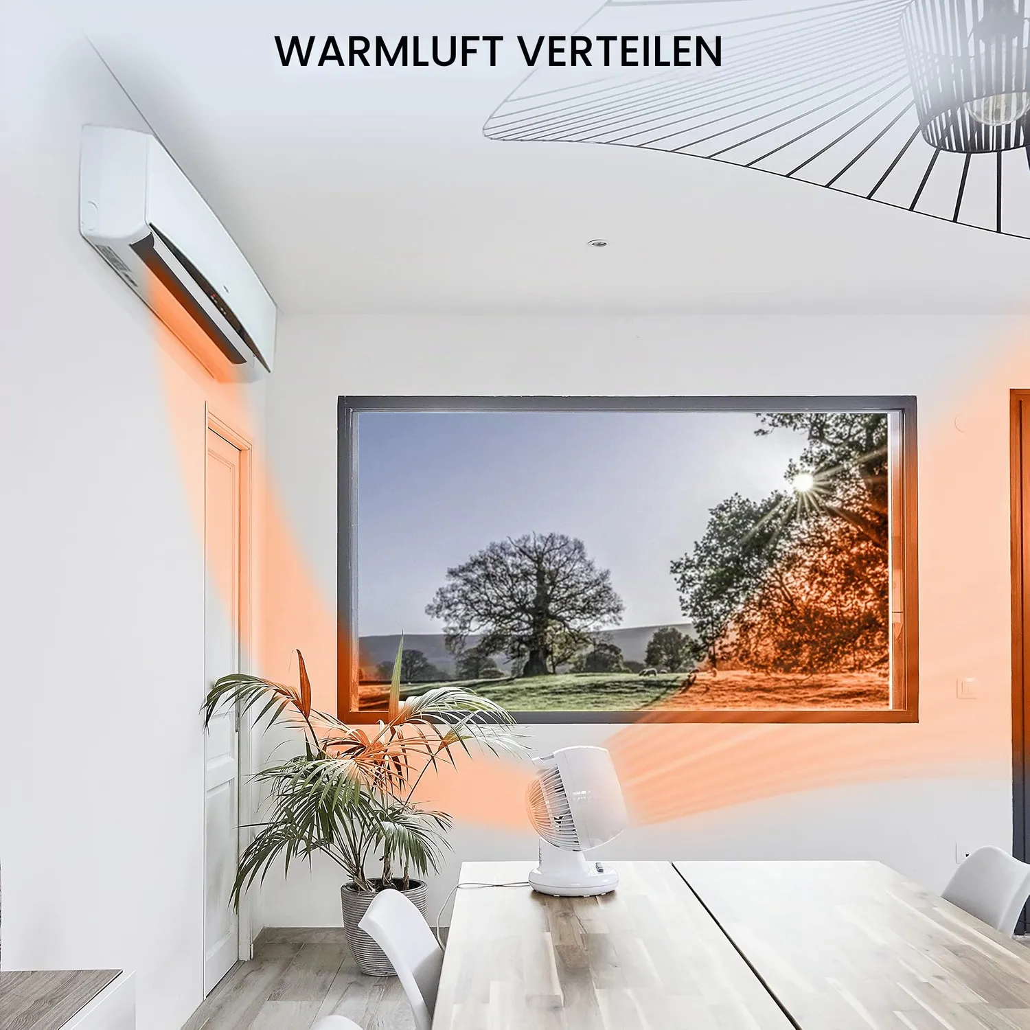 Iris Ohyama Woozoo PCF-M15 Tischventilator weiß leise