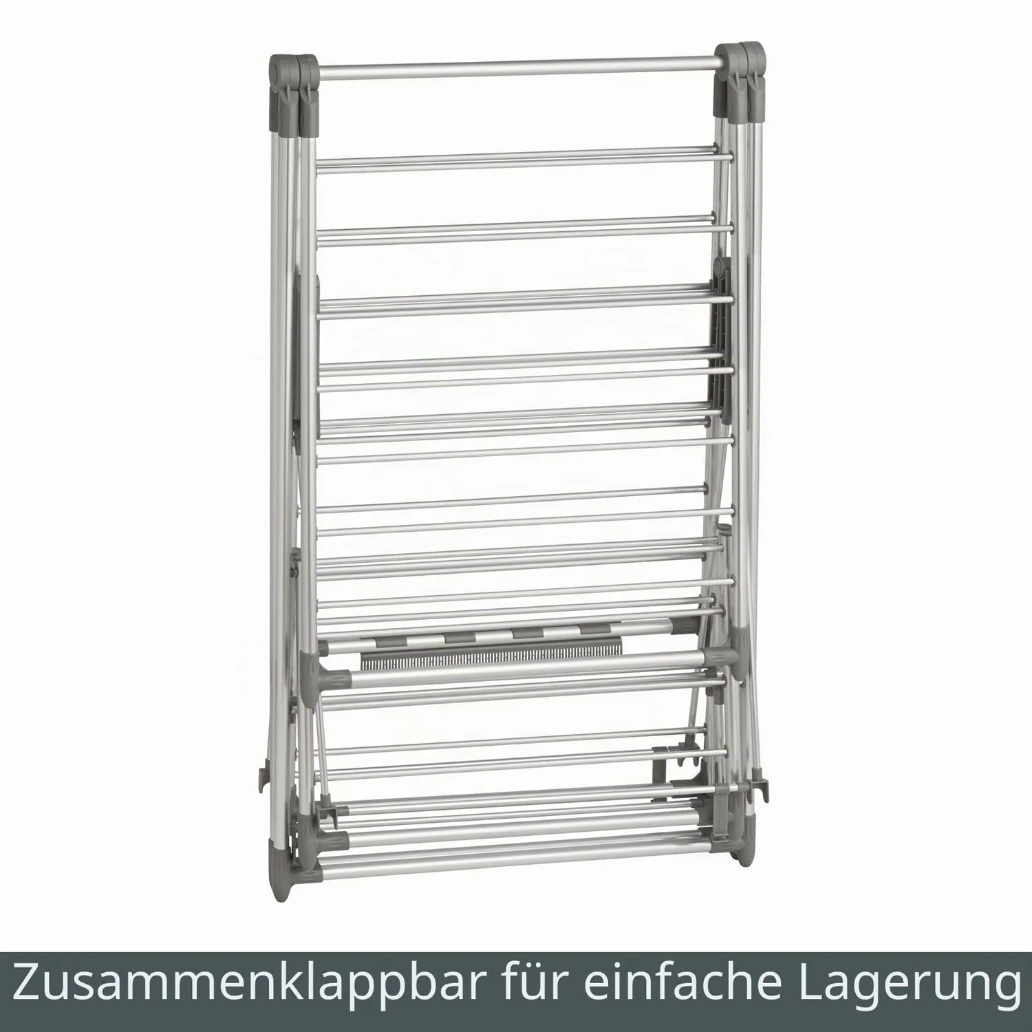 M Design Wäscheständer silber klappbar 157,5 cm