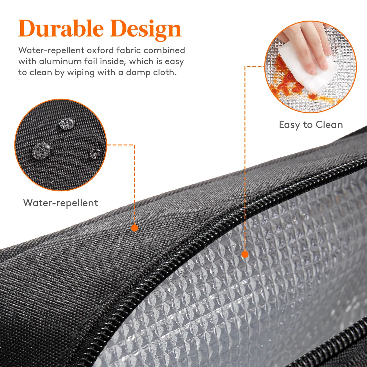 Lifewit Lunchtasche isoliert schwarz Medium wasserabweisend