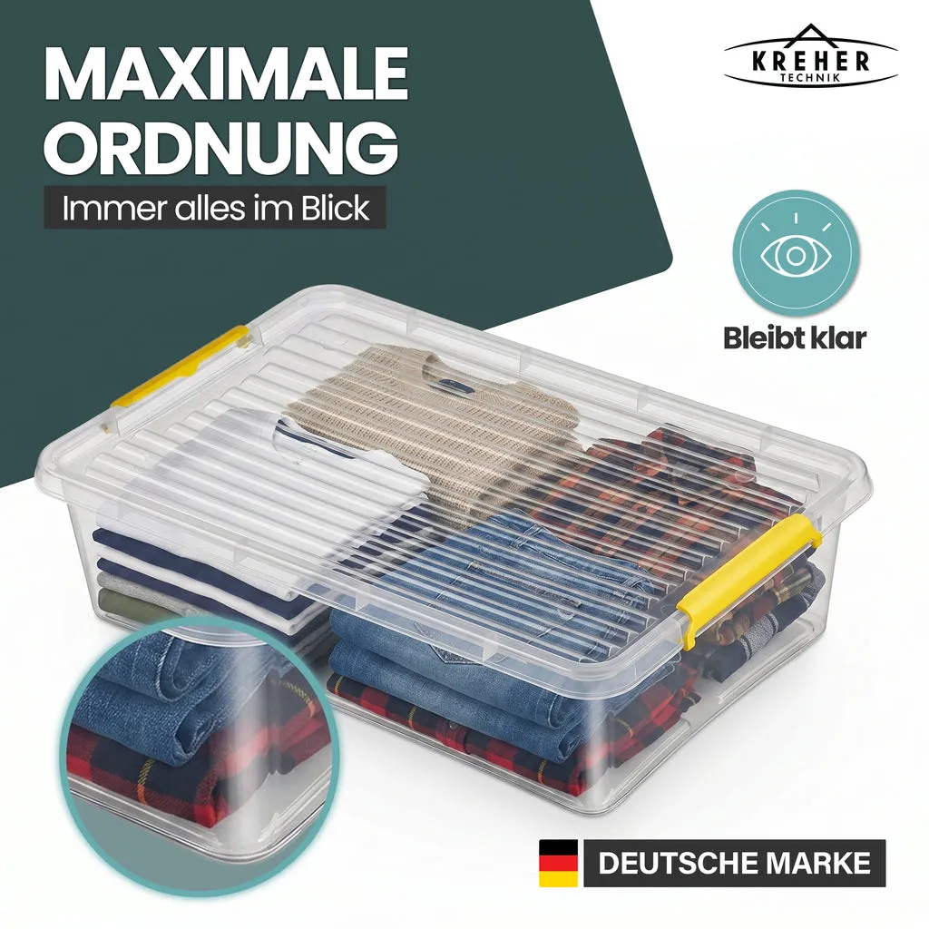 Kreher Simple Store Aufbewahrungsbox 30 L transparent