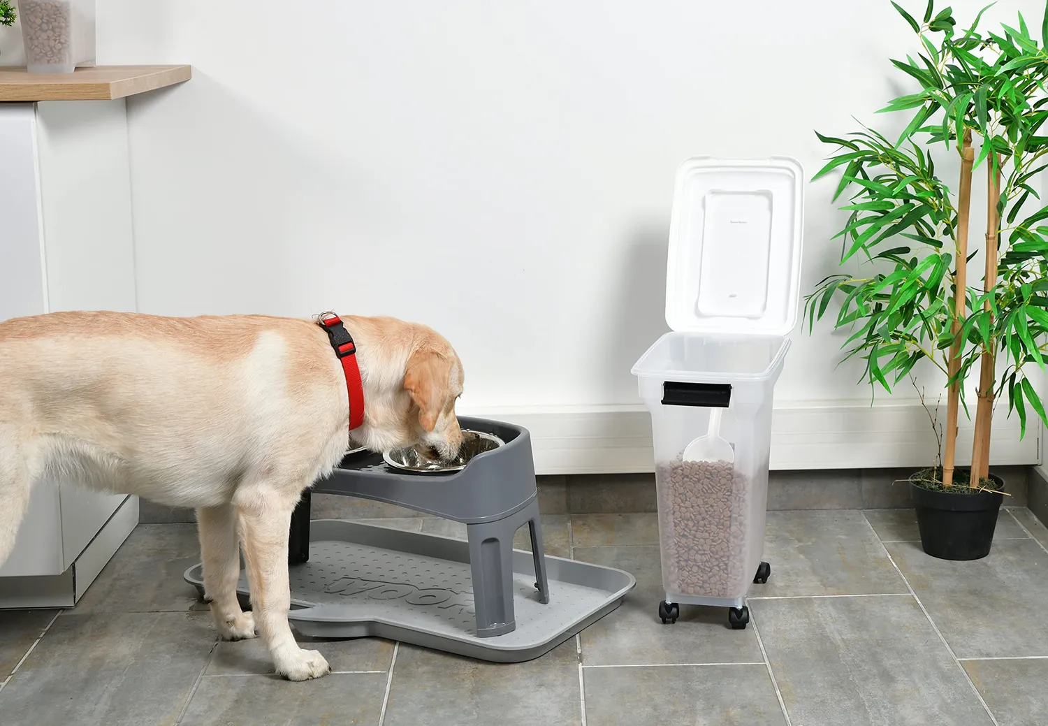Iris Ohyama ATS-M Futterbox 20L Weiß luftdicht