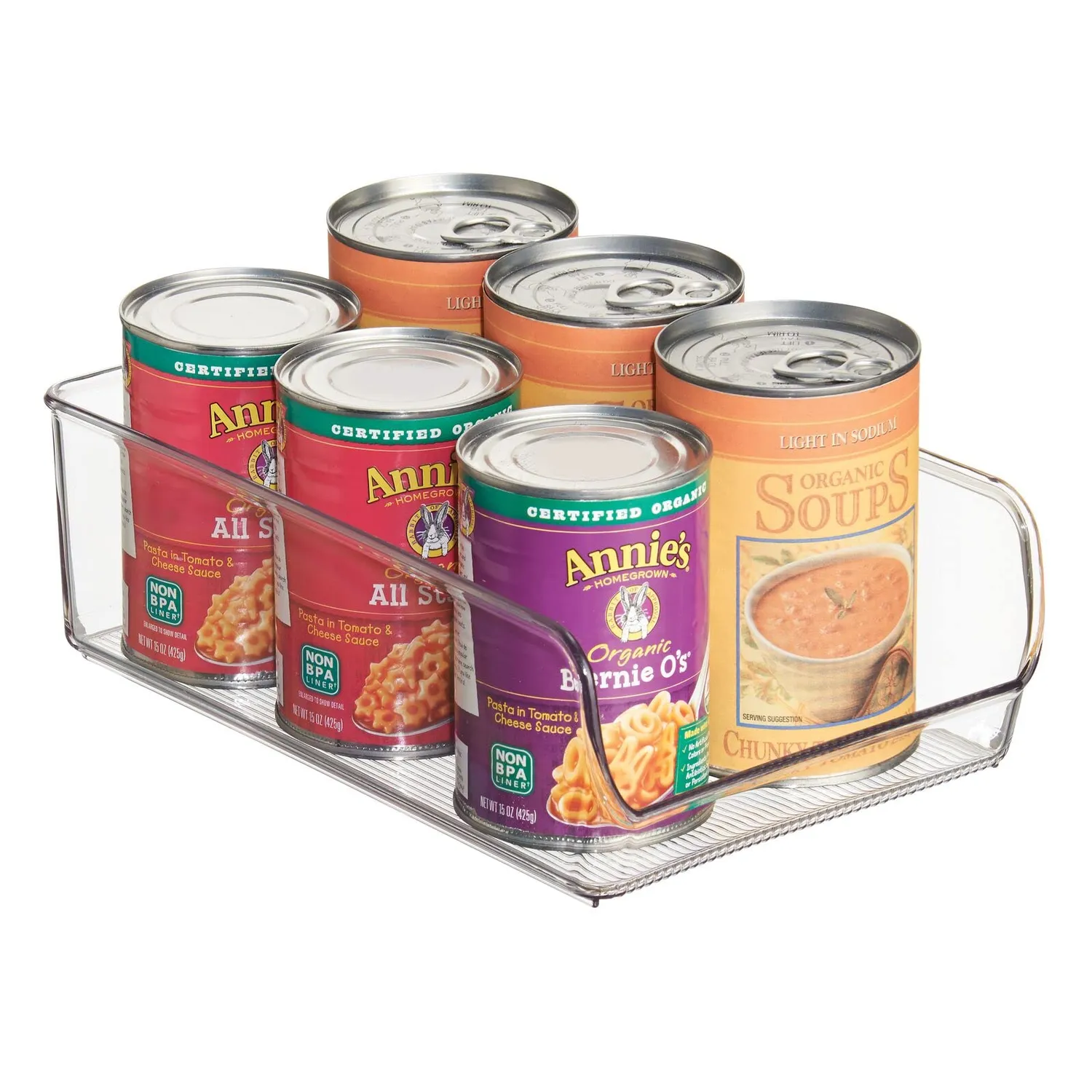 mDesign Aufbewahrungsbox groß 4er-Set transparent Küche