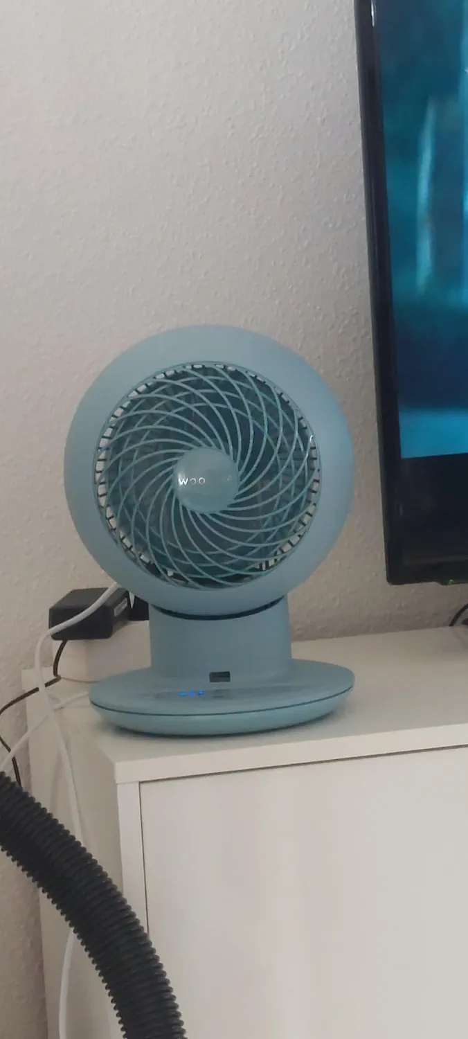 Iris Ohyama Woozoo PCF-SC15T Tischventilator Mattblau leise