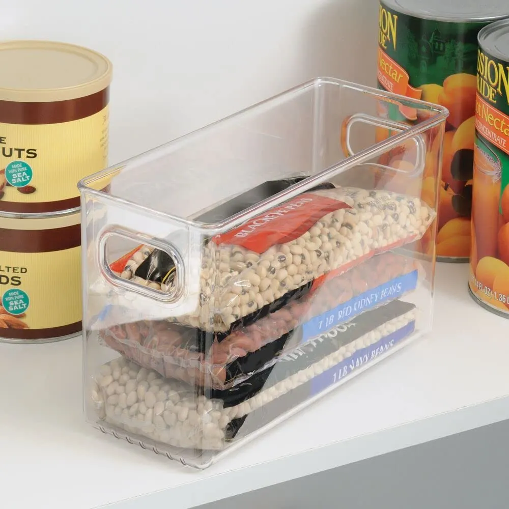 mDesign Aufbewahrungsbox Kühlschrankbox 2er-Set transparent