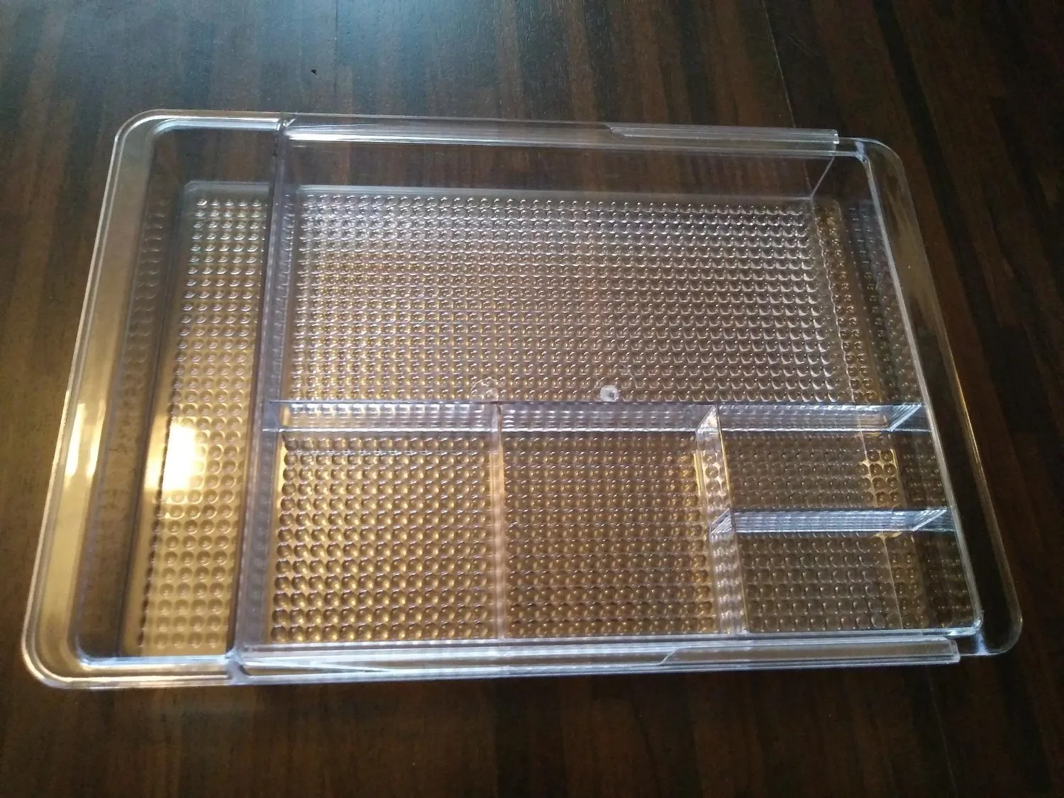 mDesign Schubladenbox Schreibtisch Organizer Hellgrau 7 Fächer
