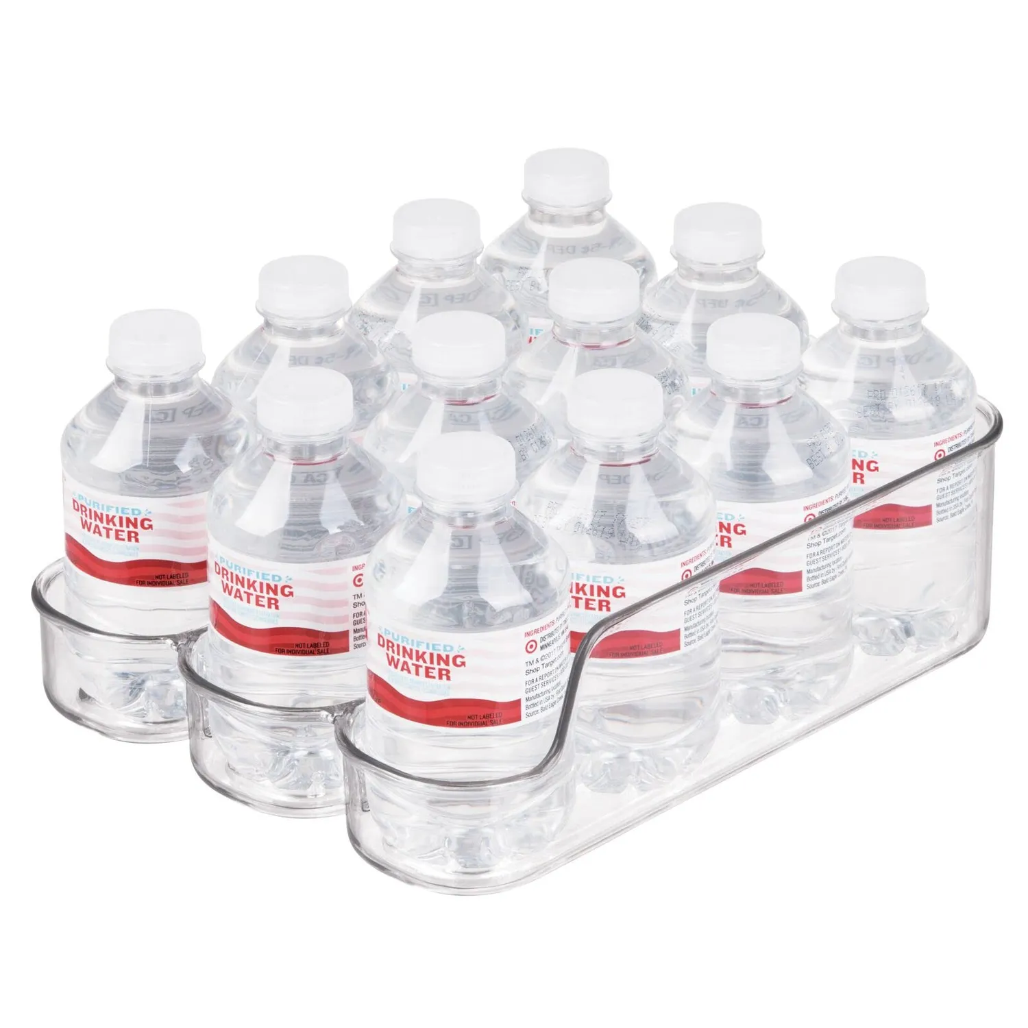 mDesign Dosenhalter Kühlschrank transparent 3 Fächer