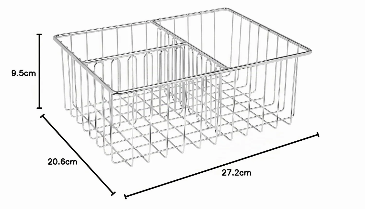 mDesign Deckelhalter Küchen Organizer silberfarben 3 Fächer Metall
