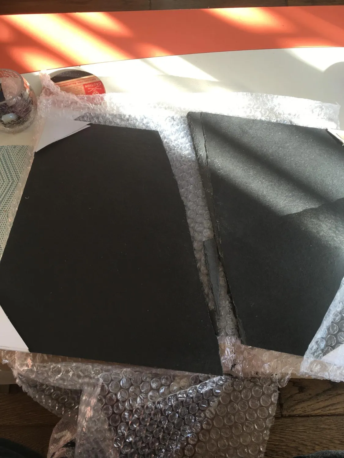 mDesign Schieferplatte Serviertablett 2er-Set schwarz